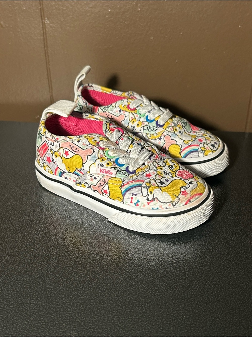 Vans Corgi Dog “Uni-Corgi” US Toddler Baby Children’s Size 6 Low Top Shoes